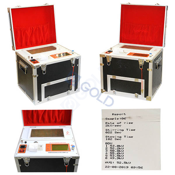 GDYJ-501 China Precio barato IEC60156 Kit de prueba de aceite de transformador BDV